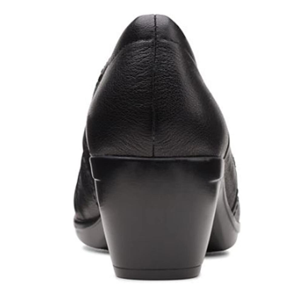 Clarks Emily Cove Women's Pump Black Leather Size 9 - Picture 8 of 9